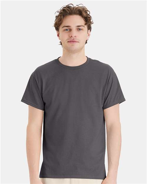 Custom Embroidered  Hanes Ecosmart™ T-Shirt 5170 Smoke Grey