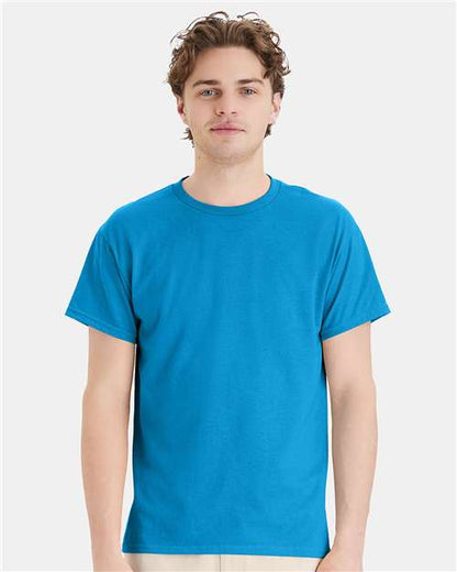 Custom Embroidered  Hanes Ecosmart™ T-Shirt 5170 Teal