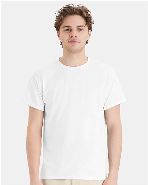 Custom Embroidered  Hanes Ecosmart™ T-Shirt 5170 White