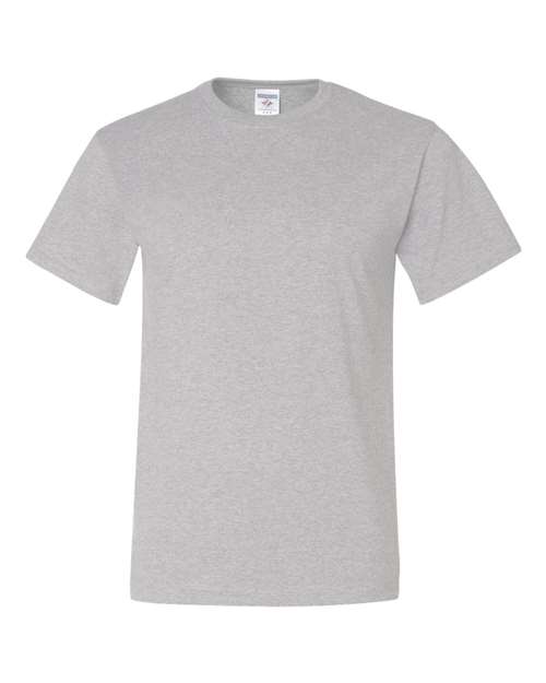 JERZEES Dri-Power® 50/50 T-Shirt 29MR Aquatic Blue Custom Embroidered Business Logo