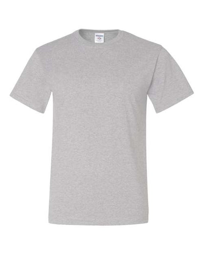 JERZEES Dri-Power® 50/50 T-Shirt 29MR Aquatic Blue Custom Embroidered Business Logo
