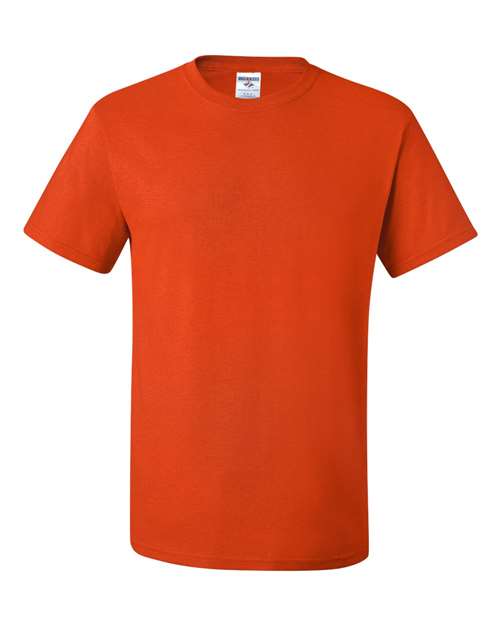 JERZEES Dri-Power® 50/50 T-Shirt 29MR Burnt Orange Custom Embroidered Business Logo