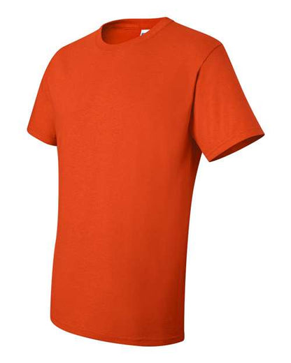 JERZEES Dri-Power® 50/50 T-Shirt 29MR Black Heather Custom Embroidered Business Logo