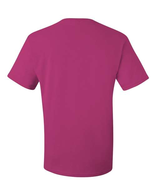 JERZEES Dri-Power® 50/50 T-Shirt 29MR Cyber Pink Custom Embroidered Business Logo