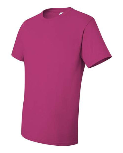 JERZEES Dri-Power® 50/50 T-Shirt 29MR Cyber Pink Custom Embroidered Business Logo