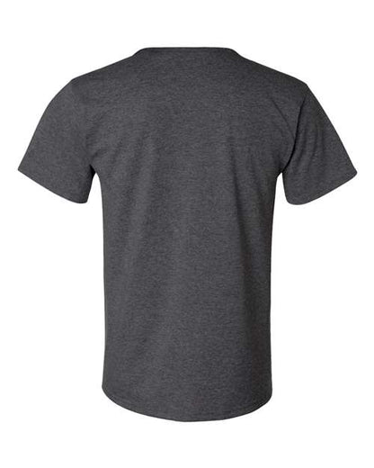 JERZEES Dri-Power® 50/50 T-Shirt 29MR Black Heather Custom Embroidered Business Logo