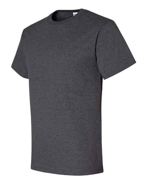 JERZEES Dri-Power® 50/50 T-Shirt 29MR Black Heather Custom Embroidered Business Logo