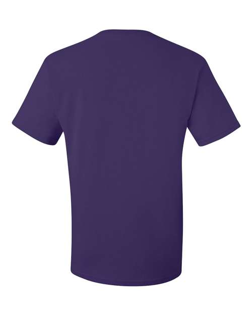 JERZEES Dri-Power® 50/50 T-Shirt 29MR Deep Purple Custom Embroidered Business Logo