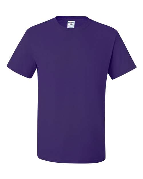 JERZEES Dri-Power® 50/50 T-Shirt 29MR Deep Purple Custom Embroidered Business Logo