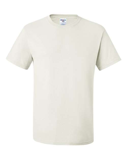 JERZEES Dri-Power® 50/50 T-Shirt 29MR White Custom Embroidered Business Logo