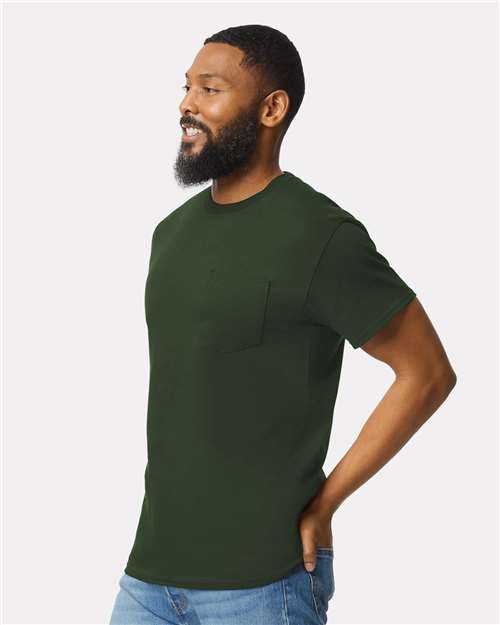 Gildan Ultra Cotton® Pocket T-Shirt 2300 Forest Green