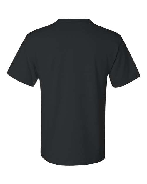 JERZEES Dri-Power® 50/50 Pocket T-Shirt 29MPR Black Custom Embroidered Business Logo