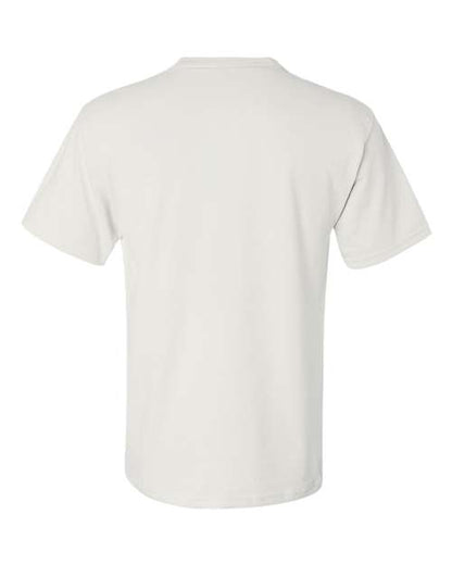 JERZEES Dri-Power® 50/50 Pocket T-Shirt 29MPR White Custom Embroidered Business Logo