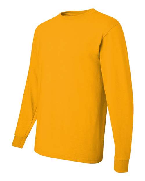 JERZEES Dri-Power® Long Sleeve 50/50 T-Shirt 29LSR Forest Green Custom Embroidered Business Logo