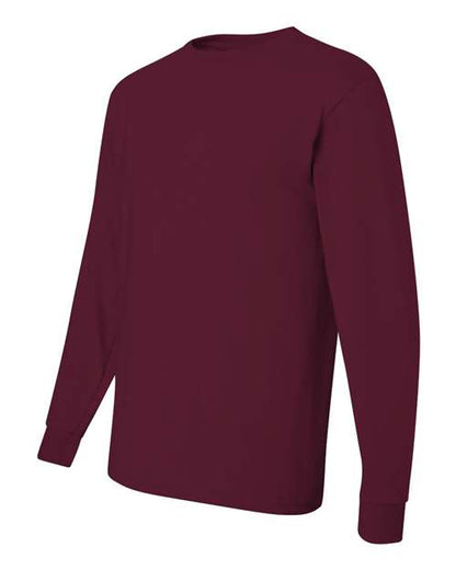 JERZEES Dri-Power® Long Sleeve 50/50 T-Shirt 29LSR Light Blue Custom Embroidered Business Logo