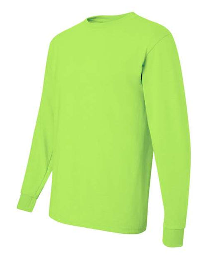 JERZEES Dri-Power® Long Sleeve 50/50 T-Shirt 29LSR Royal Custom Embroidered Business Logo