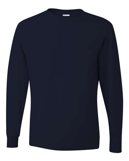 JERZEES Dri-Power® Long Sleeve 50/50 T-Shirt 29LSR Island Yellow Custom Embroidered Business Logo