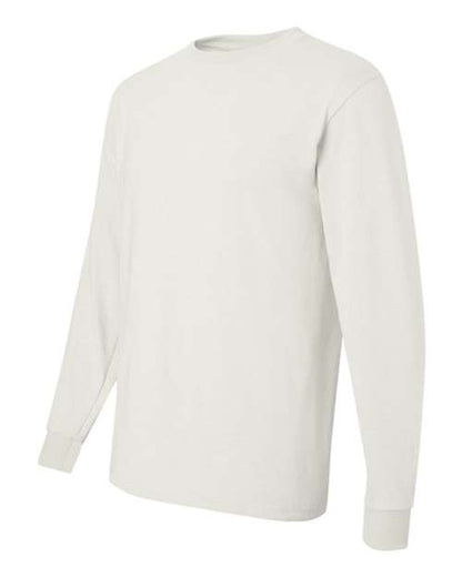 JERZEES Dri-Power® Long Sleeve 50/50 T-Shirt 29LSR Vintage Heather Red Custom Embroidered Business Logo