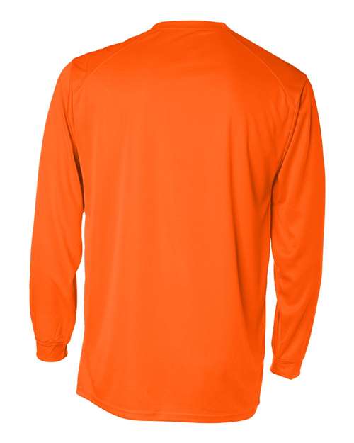 Badger B-Core Long Sleeve T-Shirt 4104 Safety Orange