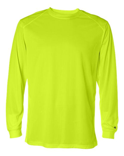 Badger B-Core Long Sleeve T-Shirt 4104 Safety Yellow