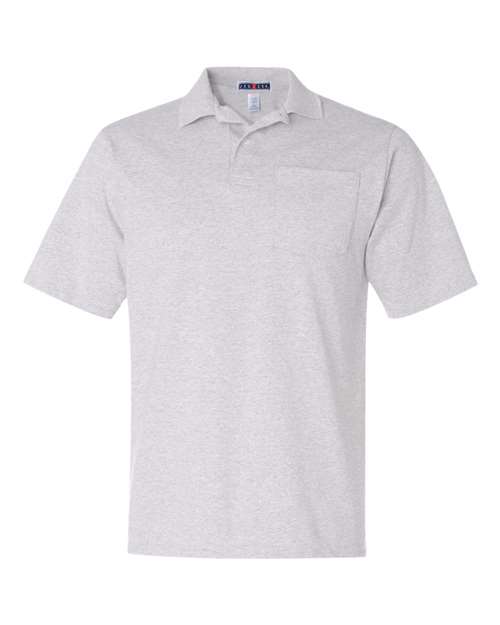 JERZEES SpotShield™ 50/50 Polo with Pocket 436MPR Custom Embroidered Business Logo