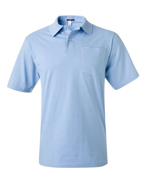 JERZEES SpotShield™ 50/50 Polo with Pocket 436MPR Custom Embroidered Business Logo