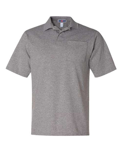 JERZEES SpotShield™ 50/50 Polo with Pocket 436MPR Custom Embroidered Business Logo