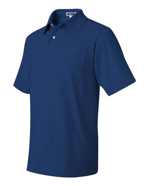 JERZEES SpotShield™ 50/50 Polo with Pocket 436MPR Custom Embroidered Business Logo