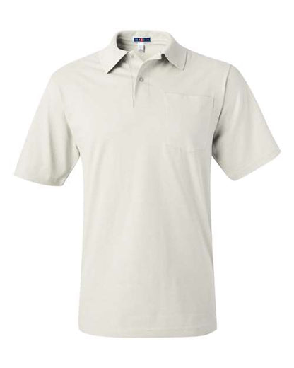 JERZEES SpotShield™ 50/50 Polo with Pocket 436MPR Custom Embroidered Business Logo