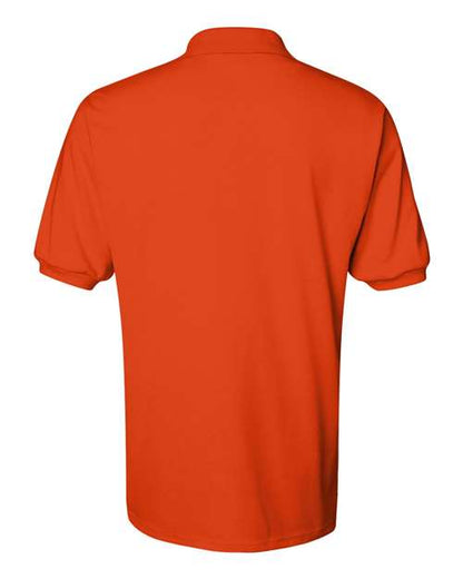 JERZEES SpotShield™ 50/50 Polo 437MSR Burnt Orange Custom Embroidered Business Logo