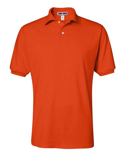 JERZEES SpotShield™ 50/50 Polo 437MSR Burnt Orange Custom Embroidered Business Logo