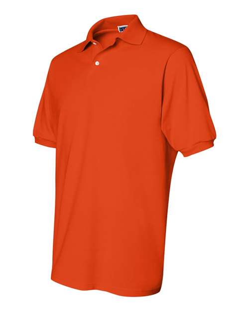 JERZEES SpotShield™ 50/50 Polo 437MSR Burnt Orange Custom Embroidered Business Logo