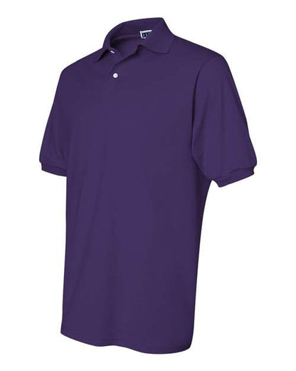 JERZEES SpotShield™ 50/50 Polo 437MSR Deep Purple Custom Embroidered Business Logo