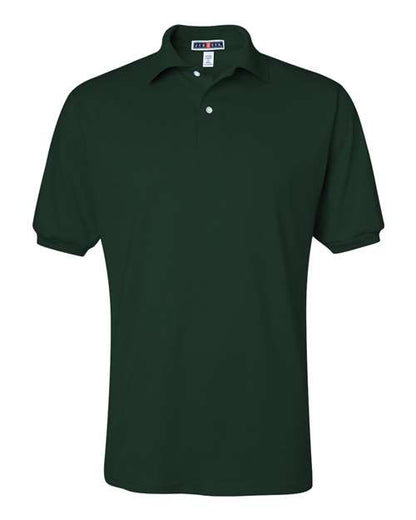 JERZEES SpotShield™ 50/50 Polo 437MSR Forest Green Custom Embroidered Business Logo