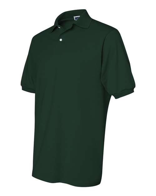 JERZEES SpotShield™ 50/50 Polo 437MSR Forest Green Custom Embroidered Business Logo