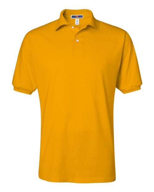 JERZEES SpotShield™ 50/50 Polo 437MSR Gold Custom Embroidered Business Logo