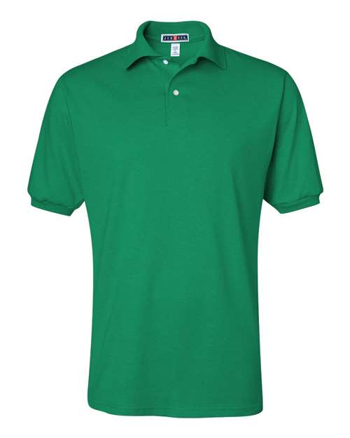 JERZEES SpotShield™ 50/50 Polo 437MSR Jade Custom Embroidered Business Logo