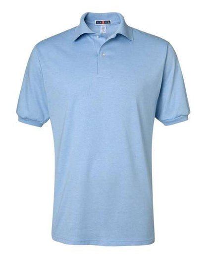 JERZEES SpotShield™ 50/50 Polo 437MSR Light Blue Custom Embroidered Business Logo