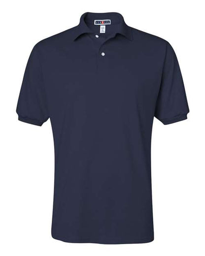 JERZEES SpotShield™ 50/50 Polo 437MSR J. Navy Custom Embroidered Business Logo