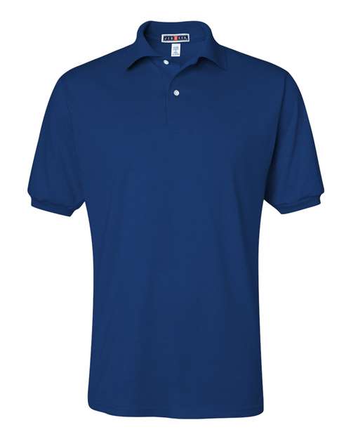 JERZEES SpotShield™ 50/50 Polo 437MSR Royal Custom Embroidered Business Logo