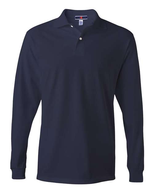 JERZEES SpotShield™ 50/50 Long Sleeve Polo 437MLR Custom Embroidered Business Logo