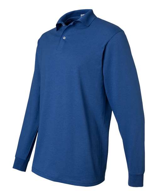 JERZEES SpotShield™ 50/50 Long Sleeve Polo 437MLR Custom Embroidered Business Logo