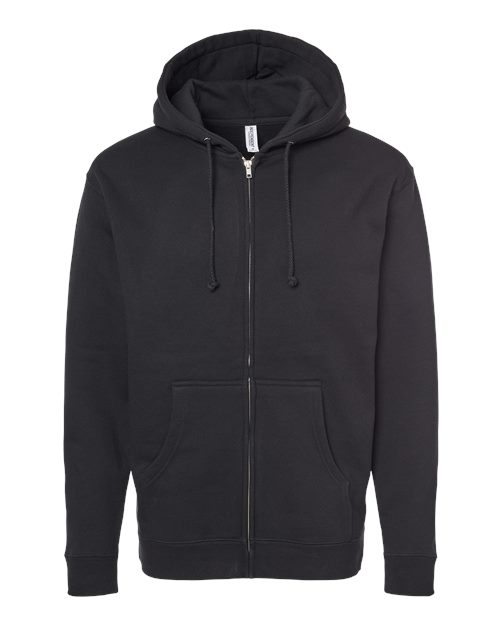 Independent Trading Co. Heavyweight Full-Zip Hooded Sweatshirt IND4000Z Custom Embroidered Business Logo