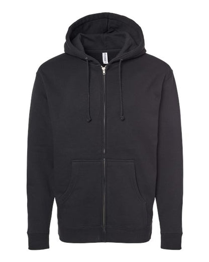 Independent Trading Co. Heavyweight Full-Zip Hooded Sweatshirt IND4000Z Custom Embroidered Business Logo