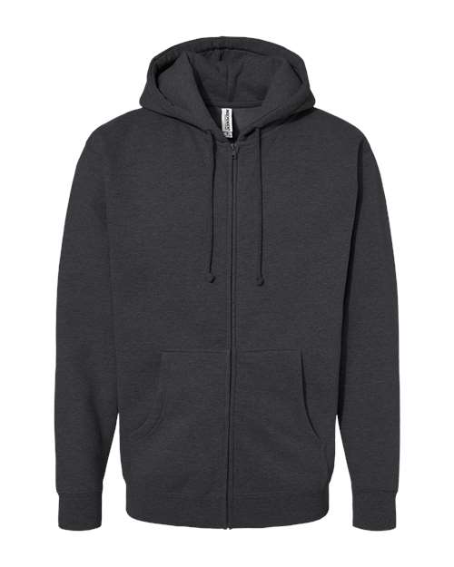 Independent Trading Co. Heavyweight Full-Zip Hooded Sweatshirt IND4000Z Custom Embroidered Business Logo