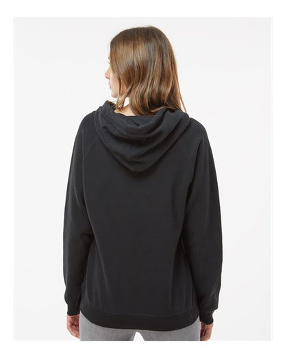 J. America Women's Sueded V-Neck Hooded Sweatshirt 8836