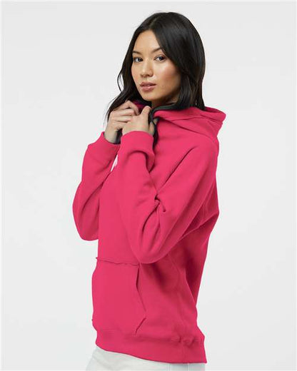 J. America Women's Sueded V-Neck Hooded Sweatshirt 8836