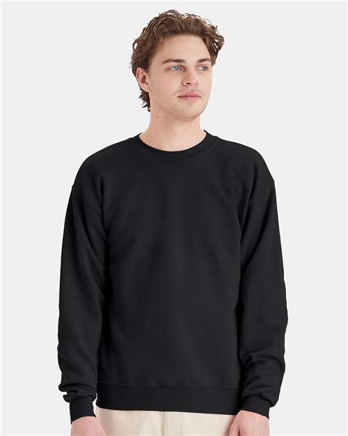 Custom Embroidered  Hanes Ecosmart® Crewneck Sweatshirt P160 Black