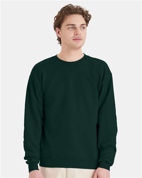 Custom Embroidered  Hanes Ecosmart® Crewneck Sweatshirt P160 Deep Forest