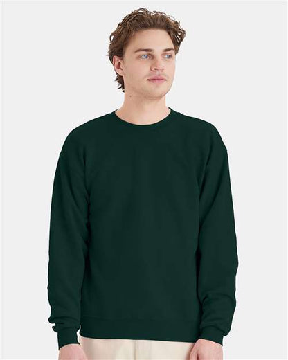 Custom Embroidered  Hanes Ecosmart® Crewneck Sweatshirt P160 Deep Forest
